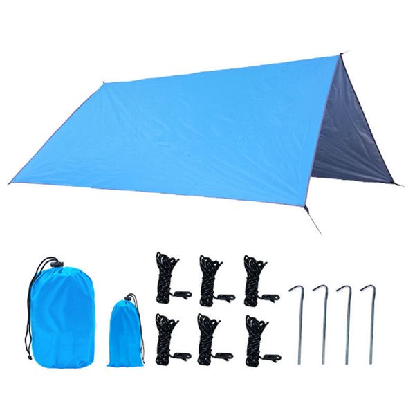 

silver coating anti uv ultralight sun shelter beach tent pergola awning canopy 210d oxford cloth tarp camping sunshelter