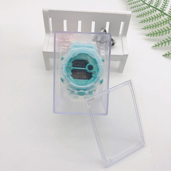 

soudr tiktok electron electron ins style matcha green multi-functional waterproof electronic watch new elements harajuku style electronic wa, Blue