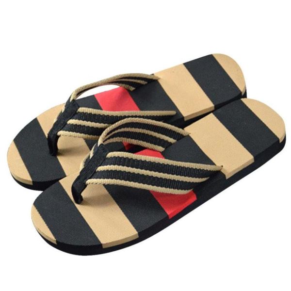 

lecopike men flip flop slippers summer anti-skid outdoor light casual beach shoes male sandals household pinch slipper a8, Black
