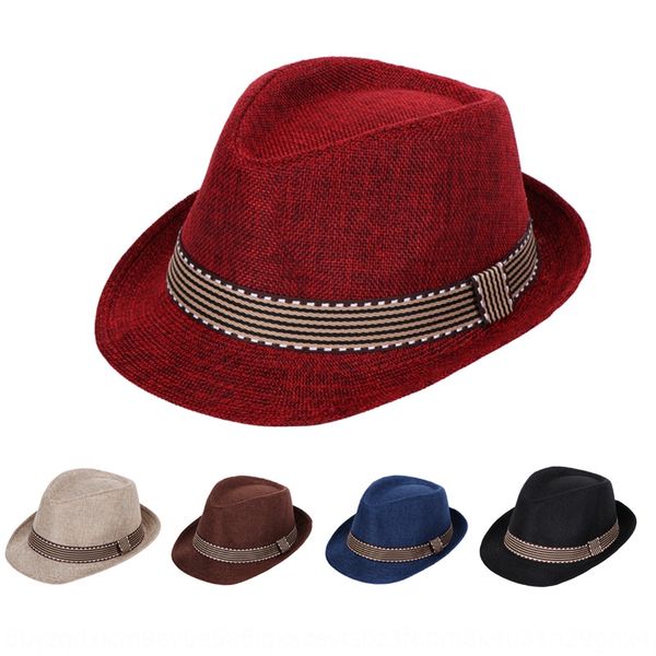 

new korean style parent-child children's handmade sun british style beach jazz summer straw straw hat cool hat, Yellow