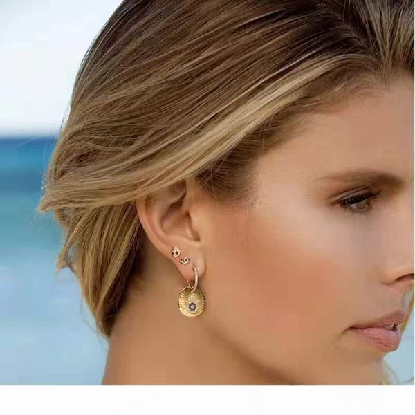 

r new trendy yellow gold plated cz angle eye earrings for girls women for party wedding nice gift, Golden;silver