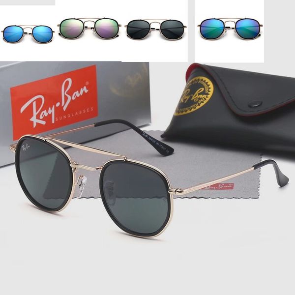 

luxury regrehgeryhjfg sunglasses for men popular oval frame design uv protection lens coating mirror lens color plated frame quality, Blue;gray