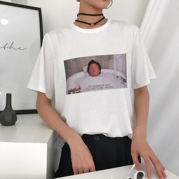 

its so hard to care when letter youre this relaxed chandler bing quotes summer funny women t shirt casual tumblr fashion tv, White