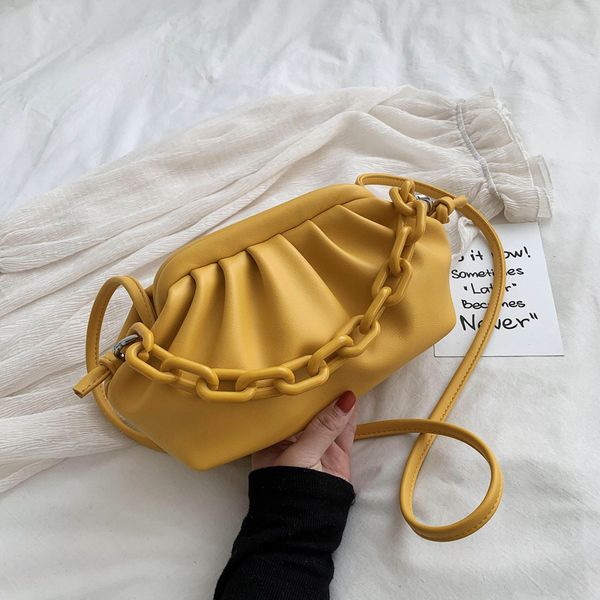 

fashion cloud design leather shoulder crossbody bag for women 2020 new trend lady handbag mini female tote messenger bag