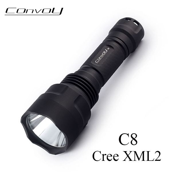 

flashlights torches linterna led convoy c8 cree xml2 t6 lanterna black flash light camping torch work hiking