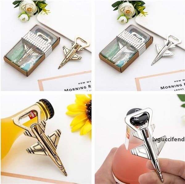 

2 colors plane bottle opener antique combat plane shape beer bottle openers wedding party accessories home kitchen bar tools