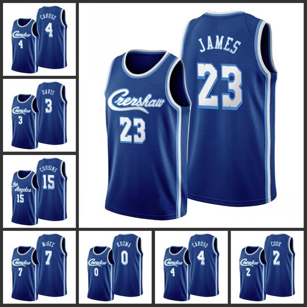 

los angeles lakers lonzo ball alex caruso anthony davis demarcus cousins javale mcgee kyle kuzma lebron james edition jersey, Black