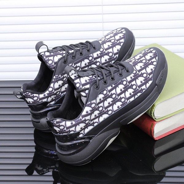 

new luxury casual shoes fashion versatile comfortable men and women sports shoes men and women travel shoes original box packaging, Black