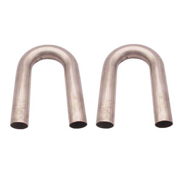 

2pcs 1.5\" 38mm stainless steel 180 u shaped mandrel bend exhaust pipe