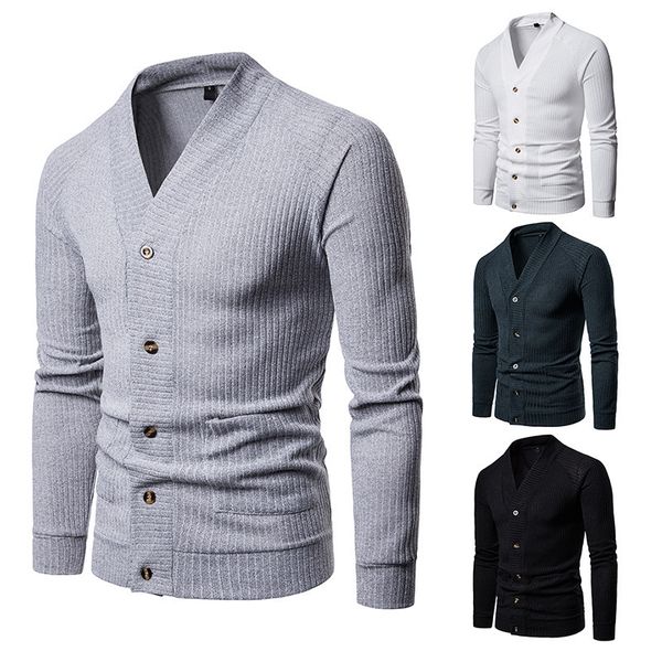 

mens new large size coat cardigan knitwear y60, White;black