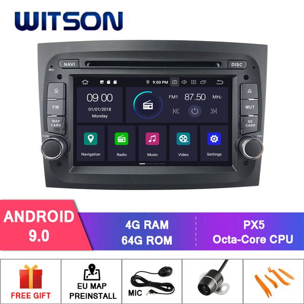 

witson android 9.0 ips hd screen for doblo 2020 multimedia player car 4gb +64gb flash car dvd