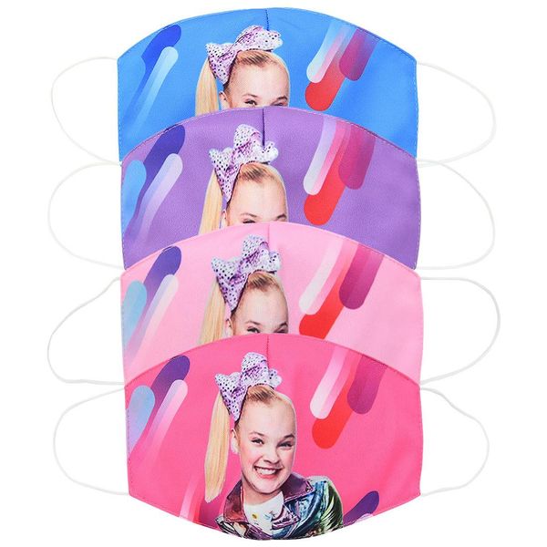 

kids jojo siwa outdoor masks anti dust face mouth mask washable mouth-muffle respirator adults children cartoon cotton masks mhjsc