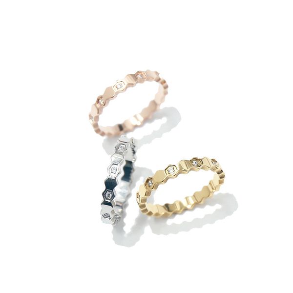 

new arrival stainless steel yellow/rose/white gold plated stone rings for women 2020 selling new luxury fashion jewelry, Silver