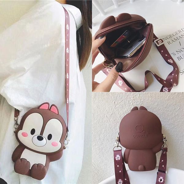 

luxury handbags cute crossbody bags for women cartoon soft silicone designer shoulder bags korean style girls shoulder messenger