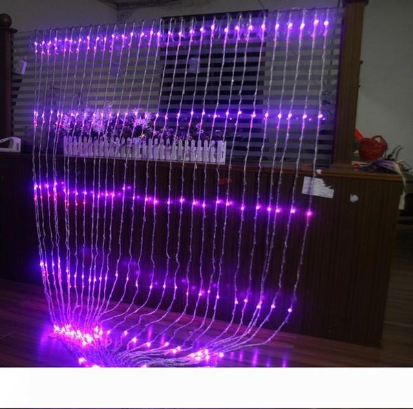 

up and down waterfall lights wedding background light curtain led fairy christmas lamp festival lamp 6m*3m led running waterfall lights