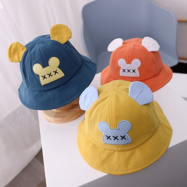 

bida children's cartoon baby basin korean style boys bucket bucket ' fisherman hat new children's hat, Blue;gray