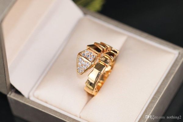 

women ring snake shape jewelry s925 gold plated snake bone ring woman elegant engagement ring, Silver