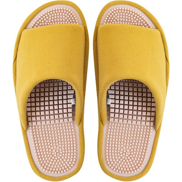 

spring and summer home for women granule massage slippers new men and women lovers home platform sandals health shoes, Black