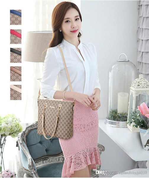 

women bag luxury handbags designer bags 5 colors 6pcs set totes shoulder bags cross body clutch bags cosmetic card holders key wallets