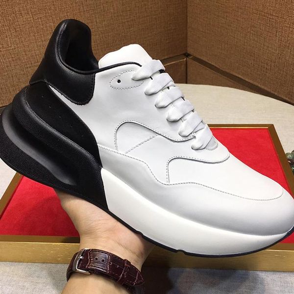 

new arrival oversized runner mens shoes breathable outdoor walking chunky sneakers lace-up sports mens shoes zapatos de lujo para hombre, Black