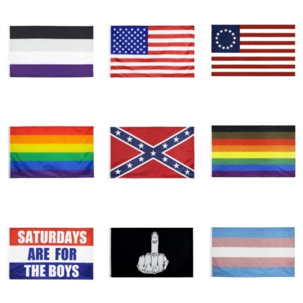 

3x5ft jaeister giant large black flying flag banner vivid color and weather resistant 100% polyester and brass grommets#216