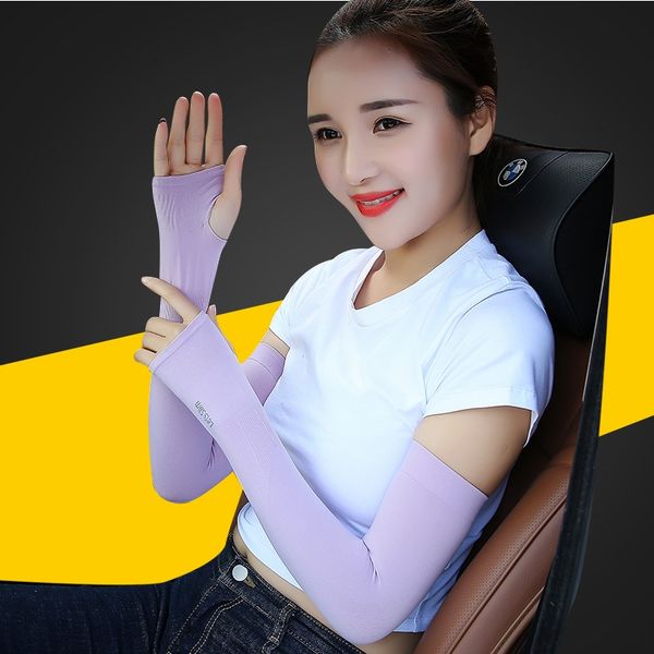 

outdoor riding sun-proof ice silk seamless quick drying sweat-absorbing sports ice sleeve running driving fishing labor sleeve