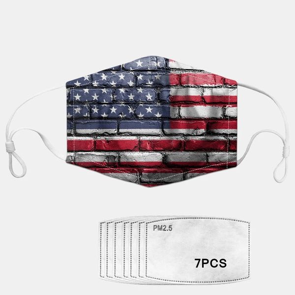 

7-piece gasket set pm2.5 masks national flag dust masks