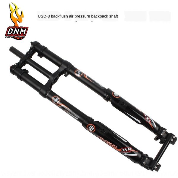 

nfggv taiwan dnm usd-8 double shoulder pressure reverse charge mountain bike dh bicycle bicycle speed drop front fork damping adjustment fro, Silver