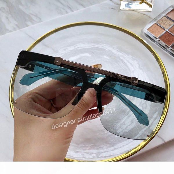 

s popular sunglasses for mens womens half frame flip up super cool goggles plank frame uv protection sunglaess orinigal box, White;black
