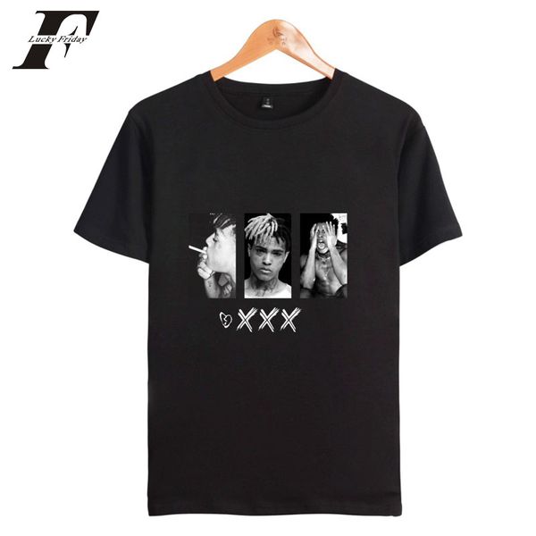 

2020 hip-hop rap xxxtentacion printing cotton t-shirt short-sleeved summer funny t shirts o neck men women fashion clothes, White;black