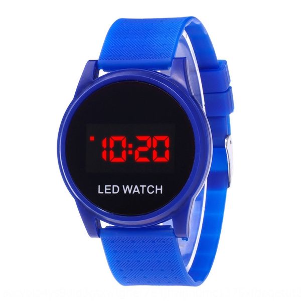 

new ultra-thin led touch-touch fashion sports leisure student couple sun sunglasses electronic sun glasses electronic watch, Blue