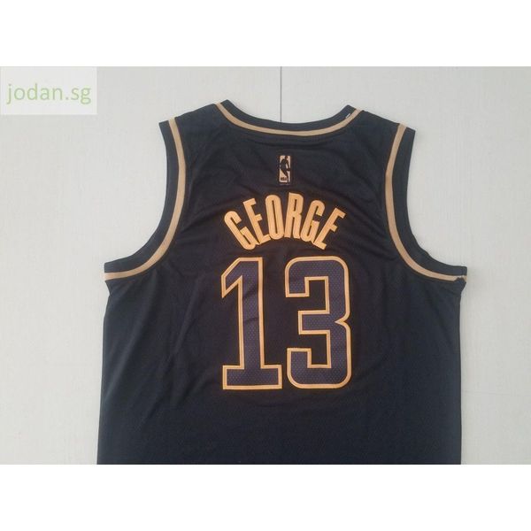 

699 new jersey men's george #13 sports jerseys vest s-xxl stitched jersey, Black;white