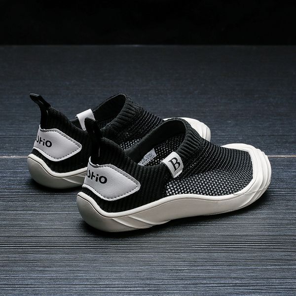 

2020 new sneakers children's children's net light hollow breathable net sports boy's white shoes boy's shoes, Black