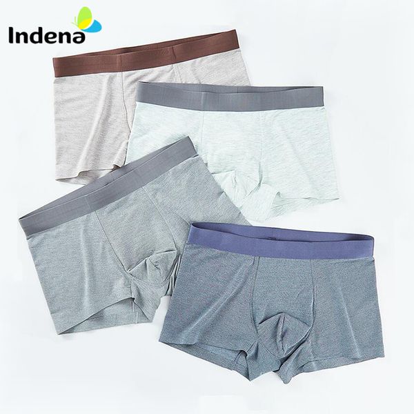 

3pcc/lot men's soft boxer panties breathable cotton shorts comfortable underwear plus size calzoncillos hombre, Black;white