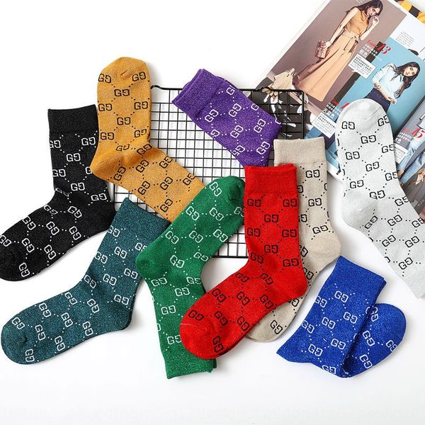 

new fashion casual women's medium and socks tube fashion brand women's socks, Pink;yellow