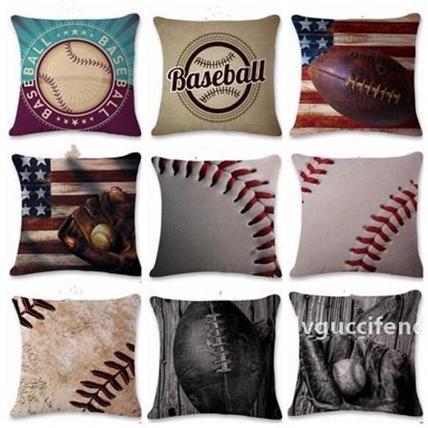 

baseball pillow covers sports decorative pillow cover sofa car seat throw pillow case home decor baseball softball 9 designs yw2877