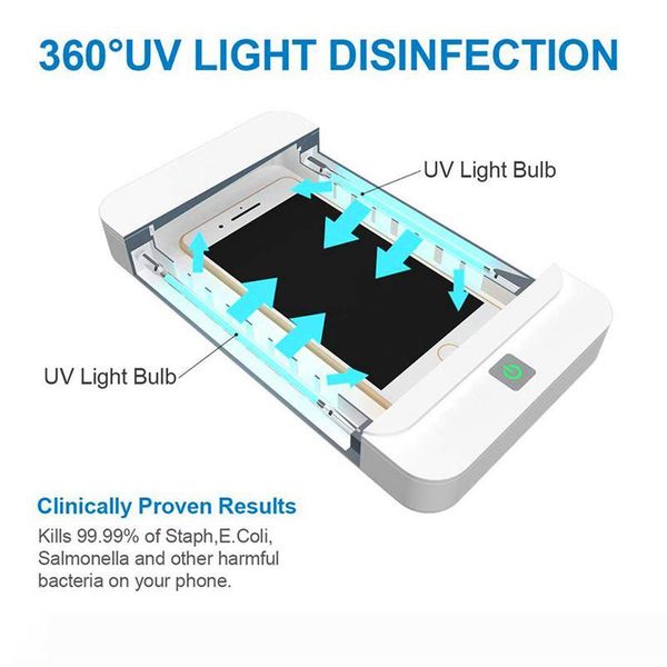 

2020 дезинфекция коробка uv телефон дезинфицирующего uv стерилизатор для телефона ювелирных часов питания от ноутбука настольного usb зарядн