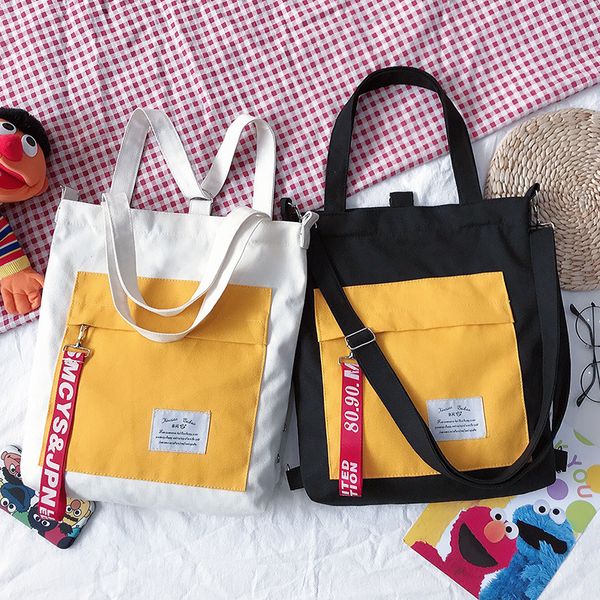 

ins canvas bag shoulder crossbody letter print women's 2020 new fashion hand bag ct2008