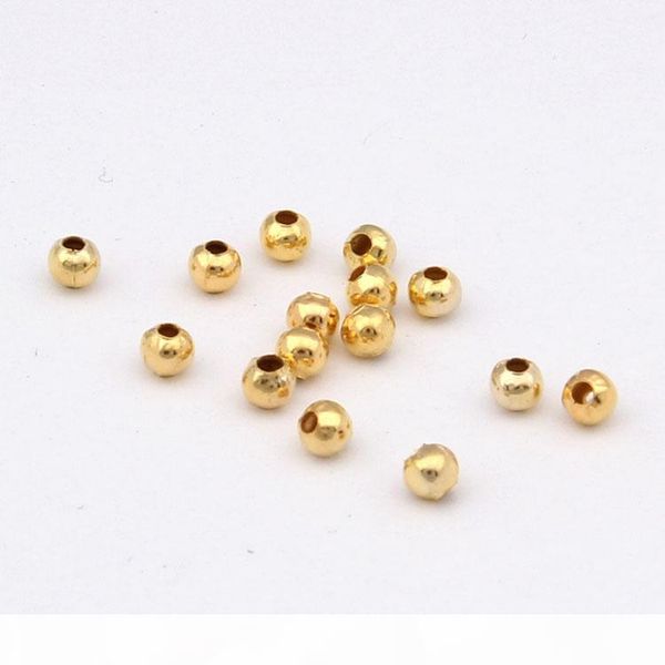 

10000 piece diy jewelry accessories metal iron spacer round beads diy jewelry accessory for jewelry making 6 colour select, Bronze;silver
