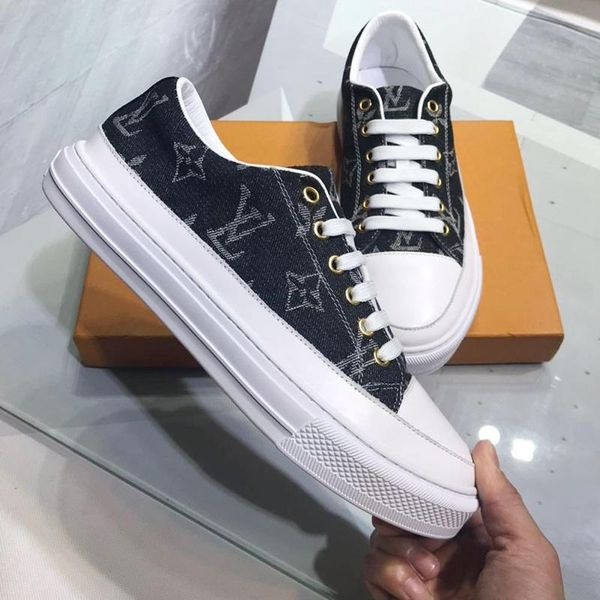 

fashion sneakers mens shoes lace up with original box flats mens shoes casual zapatos de hombre luxury lu033 canvas mens shoes breathable