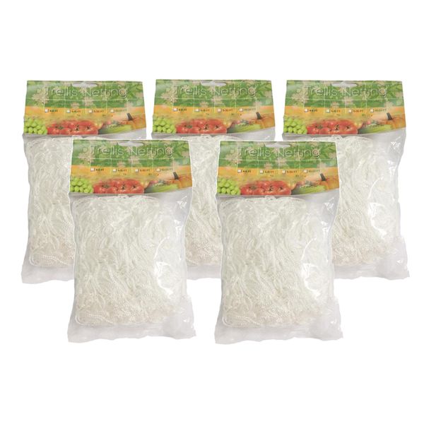 

5pcs heavy-duty plant trellis netting garden vines plant climbing net