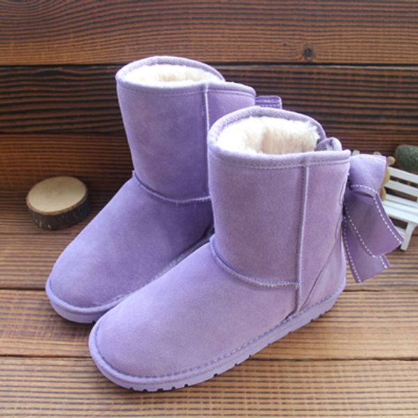 

factory 2017 classic women popular fashion australia genuine leather boots fashion women's snow boots us5--us10, Black