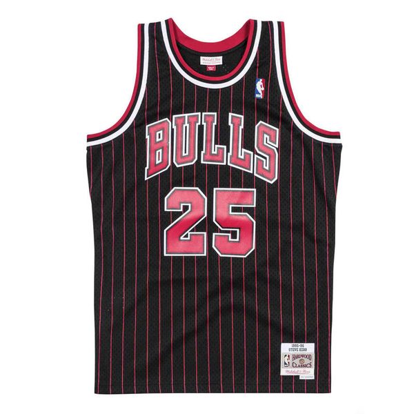

men chicago bulls swingman jersey 1995-96 steve kerr jersey 05, Black;red