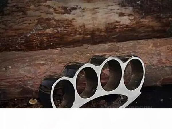 

new silver cone brass knuckles fighting knuckle duster powerful sel key chain self-defense key rings, Slivery;golden
