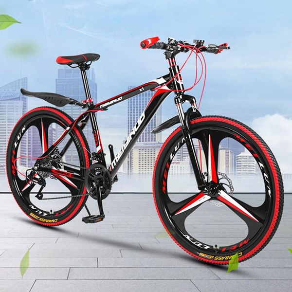 

2020 new high-carbon steel mountain bike double disc brake dual absorber bicycles 26 inch 21/24/27 rold bike