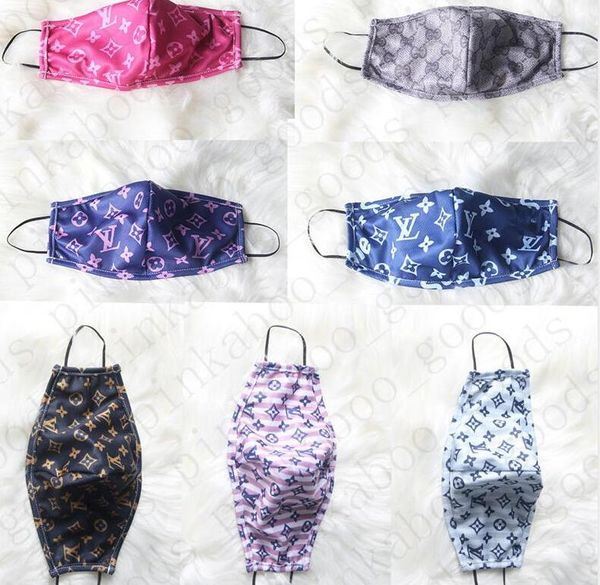 

brand mask milk fiber and mesh one layer designer face mask luxury letter sunproof cycling mouth cover facemask for men women dhl d52808