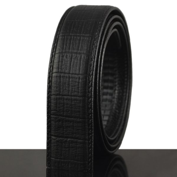 

yomxi small crocodile pattern flower leather head cowhide automatic buckle ly3186-1 small crocodile pattern flower leather head belt cowhide, Black;brown