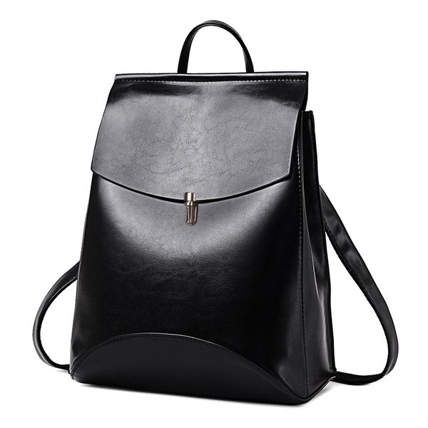

aber fashion women backpack youth leather backpacks for teenage girls female school shoulder bag bagpack mochila