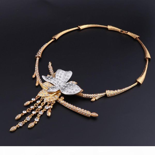 

cynthia dubai gold-color luxury jewelry sets brand nigerian women accessories wedding jewelry set fashion statement set, Silver