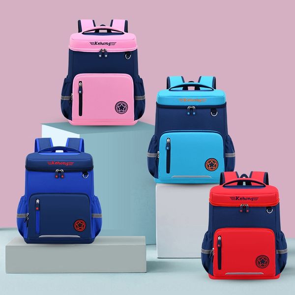 

new primary school students grade 1-3-6 burden reduction wear-resistant portable backpack schoolbag backpack bag children's schoolbag